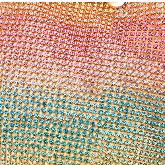 Women's rhinestones party clutch purse - Picture 4 of 13